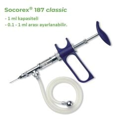 Socorex Otomatik Enjektör 1 ml. Hortumlu Model 187.2