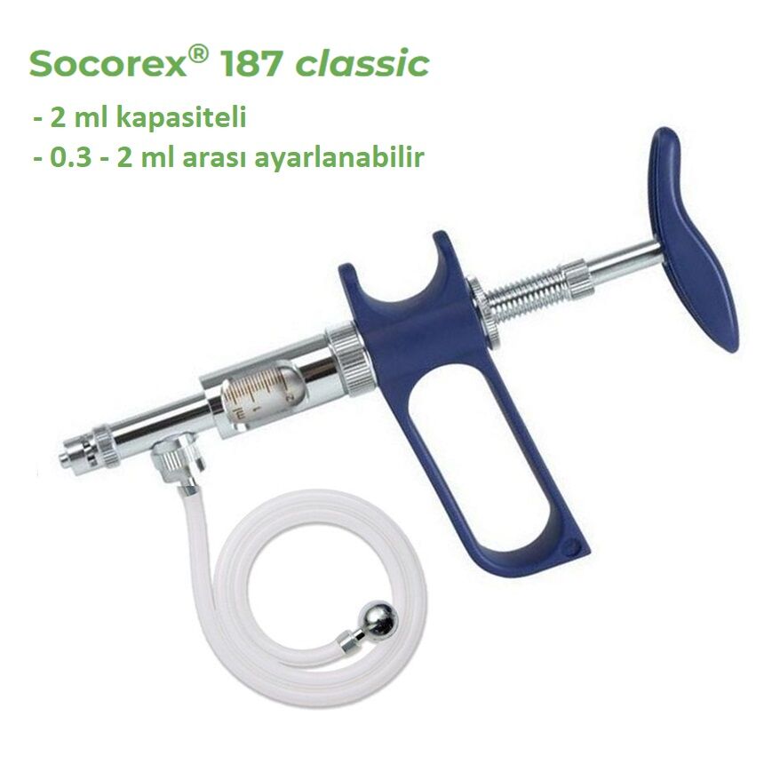 Socorex Otomatik Enjektör 2 ml. Hortumlu Model 187.2