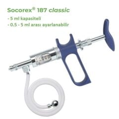 Socorex Otomatik Enjektör 5 ml. Hortumlu Model 187.2