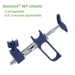 Socorex Otomatik Enjektör 2 ml. Şişe Adaptörlü Model 187.1