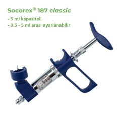 Socorex Otomatik Enjektör 5 ml. Şişe Adaptörlü Model 187.1