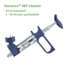 Socorex Otomatik Enjektör 10 ml. Şişe Adaptörlü Model 187.1