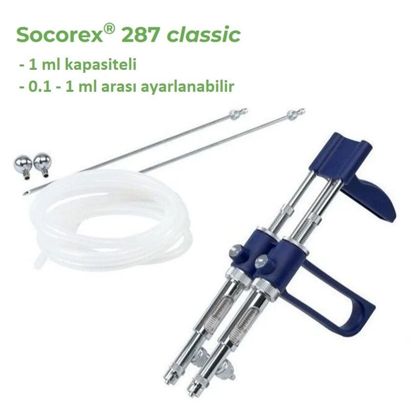 Socorex Otomatik Enjektör 1 ml. İkili - Twin Model 287.2