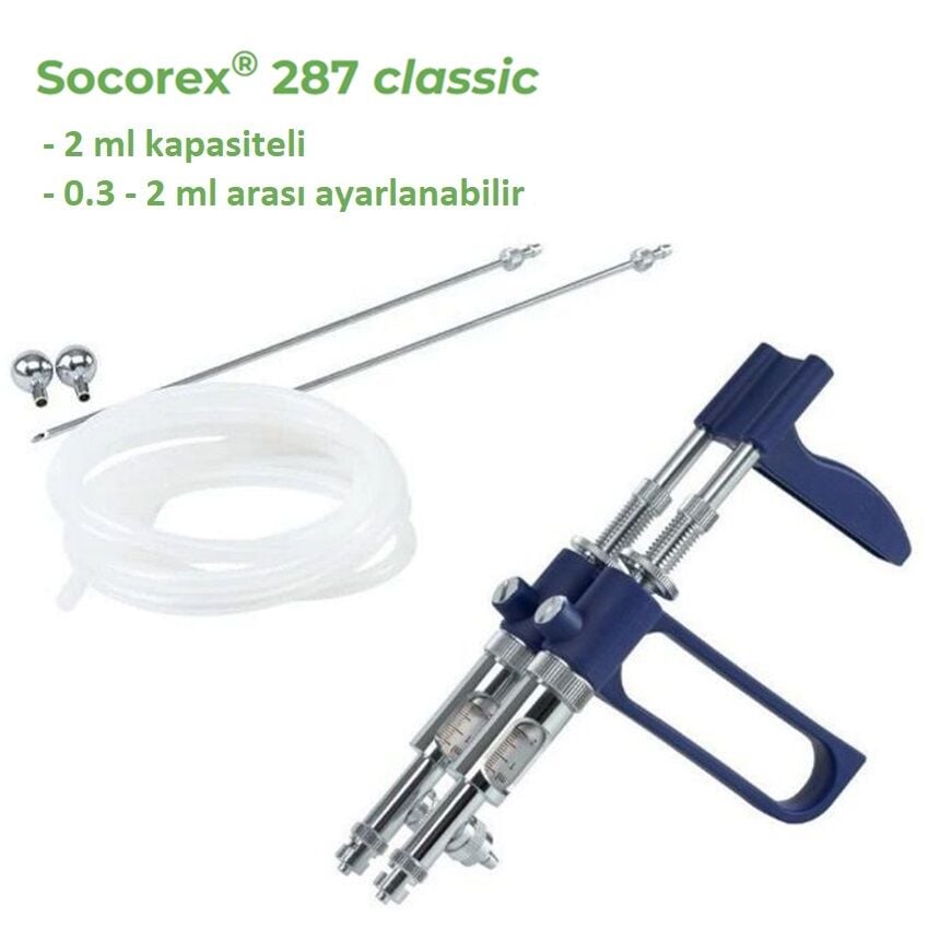 Socorex Otomatik Enjektör 2 ml. İkili - Twin Model 287.2
