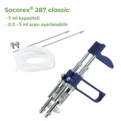 Socorex Otomatik Enjektör 5 ml. İkili - Twin Model 287.2