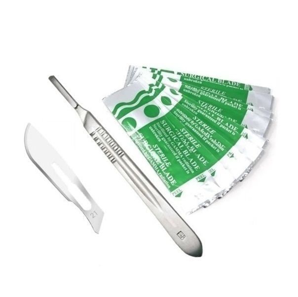 Bistüri Seti ( 20 Adet Ucu İle Birlikte ) No: 21