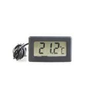 Termometre. Dijital. Problu. Panel Tip. Siyah. 1 Metre Kablolu