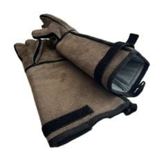 Kedi Tutma Eldiveni. Diş Geçirmez. Komple Deri. 45 cm