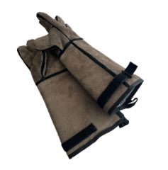 Kedi Tutma Eldiveni. Diş Geçirmez. Komple Deri. 45 cm