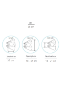 Buster Elizabeth Köpek Yakalığı. Transparan. 35 cm (10'lu Paket)