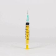 TTT Plastik Enjektör. 2 ml. Contalı. 21G Yeşil Kısa İğneli