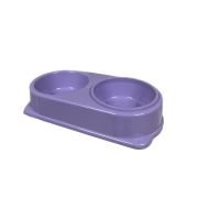 Plastik Kedi Köpek Mama ve Su Kabı. İki Bölmeli ( 2x 250 ml )