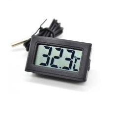 Termometre. Dijital. Problu. Panel Tip. Siyah. 5 Metre Kablolu