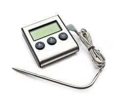 Gıda Termometresi. Dijital. Alarmlı. Saplamalı. Zamanlayıcı Özellikli