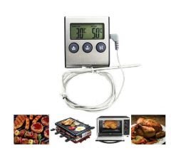 Gıda Termometresi. Dijital. Alarmlı. Saplamalı. Zamanlayıcı Özellikli
