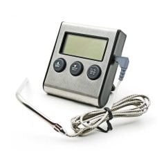 Gıda Termometresi. Dijital. Alarmlı. Saplamalı. Zamanlayıcı Özellikli