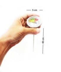 ATC Kompost Termometresi. Mekanik. 40 cm
