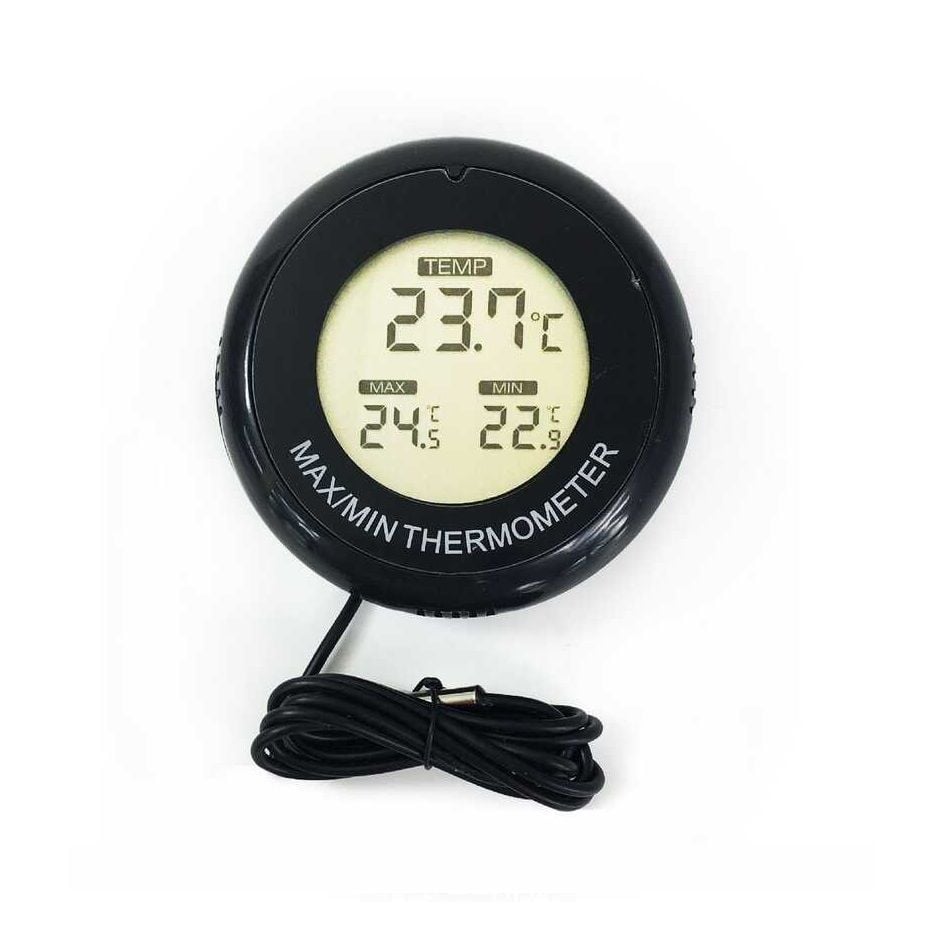 Termometre. Min. Max. Dijital. Problu. Siyah