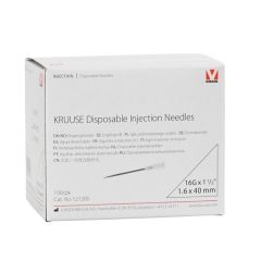 Kruuse Enjektör İğnesi (16G x 1½) 1,6x40 mm  (100 Adet)  Beyaz