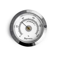 Nem Ölçer Higrometre. Analog. Metal Çerçeve. Gri-Beyaz. 50 mm