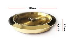 Nem Ölçer Higrometre. Analog. Metal Çerçeve. Sarı. 50 mm