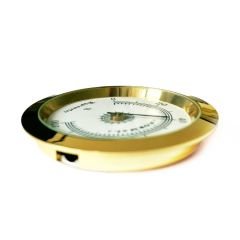 Nem Ölçer Higrometre. Analog. Metal Çerçeve. Sarı-Beyaz. 50 mm