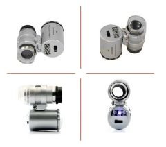 Ledli Mini Büyüteç 60X