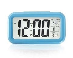 Masaüstü Saat Takvim Termometre. Mavi