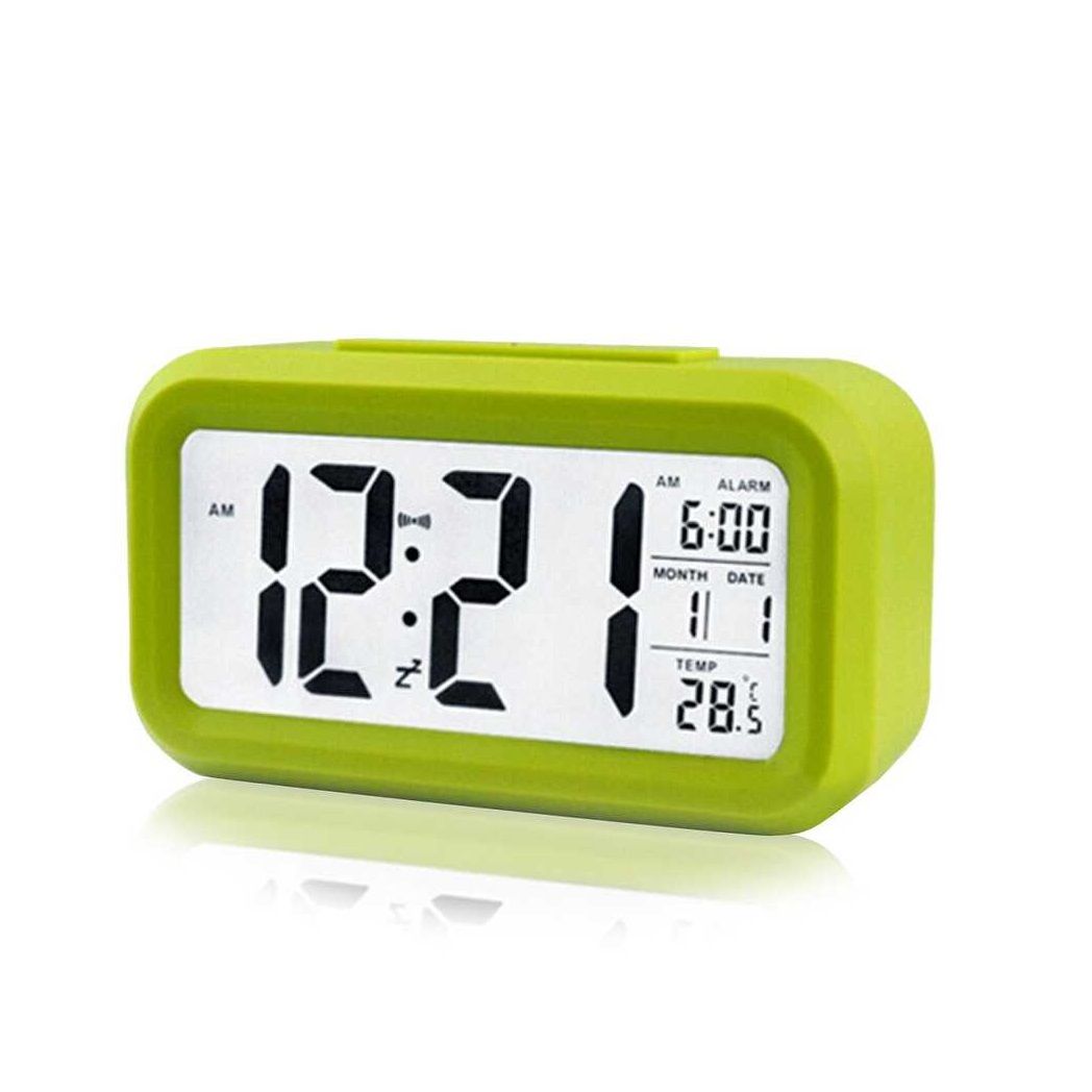 Masaüstü Saat Takvim Termometre. Yeşil