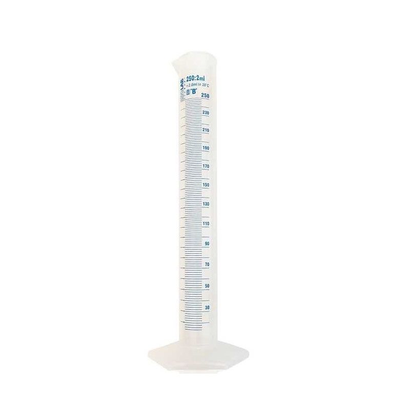 İsolab Plastik Mezür. 250 ml. Mavi Skala