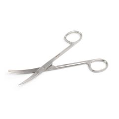Kruuse-Vet Grazil Diseksiyon Makası. 14 cm / 5.5, Künt / Sivri. Eğri