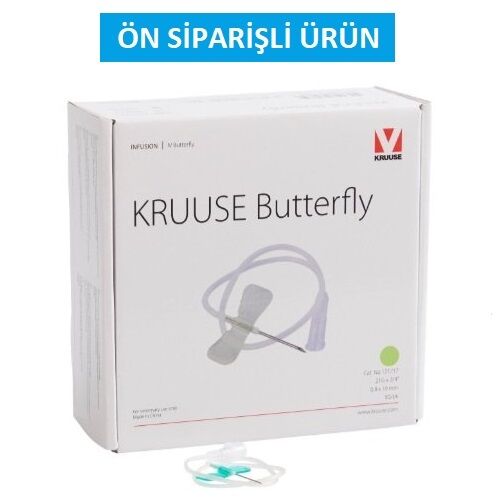 Kruuse Kelebek Set. 21G. Yeşil. Luer Lock ( 50 Adet )