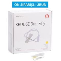 Kruuse Kelebek Set. 19G. Sarı. Luer Lock ( 50 Adet )