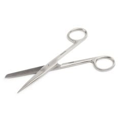 Kruuse-Vet Standart Makas. 14,5 cm / 5.7, Künt / Sivri. Düz