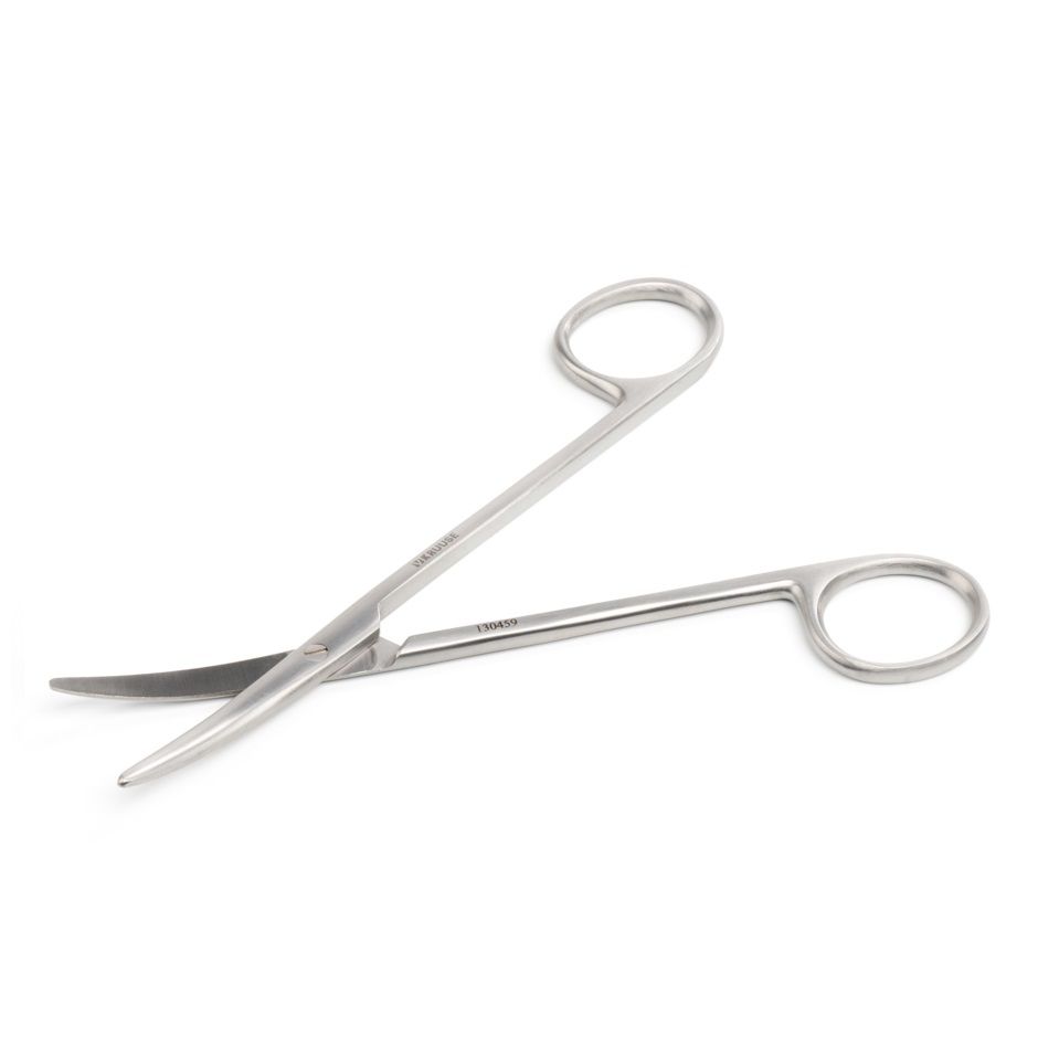 Kruuse-Vet Metzenbaum Makas. 14,5 cm / 5.7, Künt / Künt. Eğri