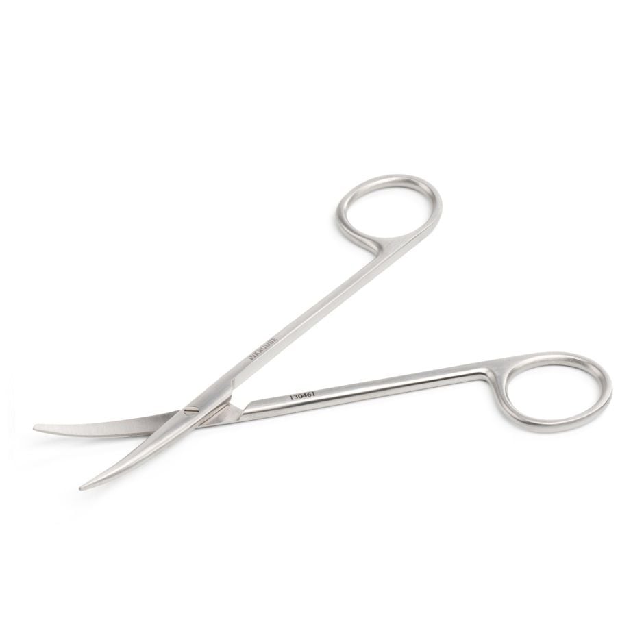 Kruuse-Vet Metzenbaum Makas. 14,5 cm / 5.7, Künt / Sivri. Eğri