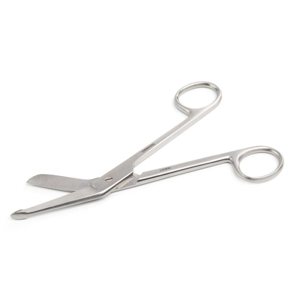 Kruuse-Vet Lister Bandaj Makası. 16 cm / 6.3. Künt / Prob. Düz