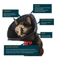 Petsuit Tekstil Elizabeth Yakalık 7,5 cm. Yıkanabilir