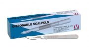 Kruuse-Vet Disposable Plastik Saplı Bistüri No:22 (10'lu Paket)