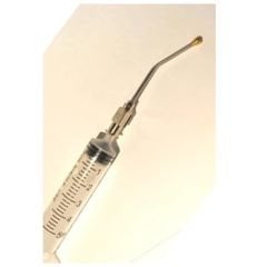 Kuş Besleme Enjektörü. Plastik. 5 ml + 14G Çelik Kanül. Eğri