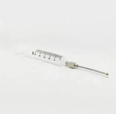 Kuş Besleme Enjektörü. Plastik. 5 ml + 15G Çelik Kanül. Düz