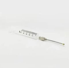 Kuş Besleme Enjektörü. Plastik. 5 ml + 16G Çelik Kanül. Düz