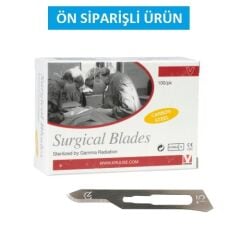 Kruuse-Vet Bistüri Ucu. No:15. Karbon Çelik ( 100 Adet )