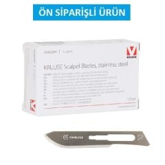 Kruuse-Vet Bistüri Ucu. No:10. Paslanmaz Çelik ( 100 Adet )