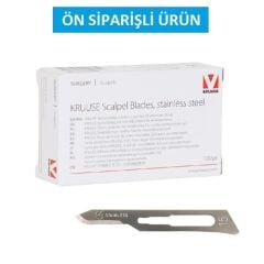 Kruuse-Vet Bistüri Ucu. No:15. Paslanmaz Çelik ( 100 Adet )
