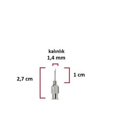 HSW Çelik Enjektör İğnesi (17Gx3/8) 1.4 mm çap, 1 cm uzunluk