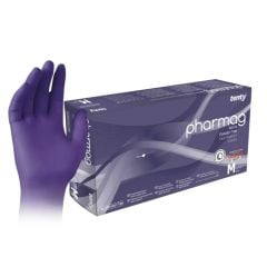 Tenty Pharmag Nitril Eldiven. Mor. Pudrasız (100 Adet)