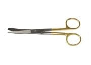 Kruuse Veteriner Makas. 14 cm. K/S. Eğri. Hard Metal. Avrupa Kalite
