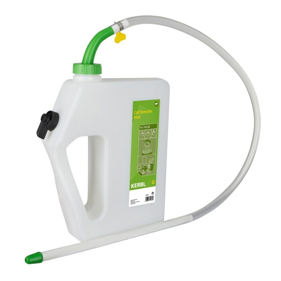 Kerbl Buzağı Süt İçirme Kabı. 4 Litre. Flexible Hortumlu Model