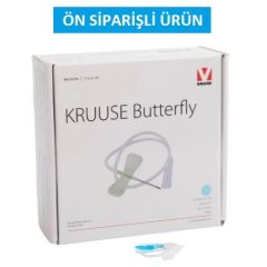 Kruuse Kelebek Set. 23G. Mavi. Luer Lock ( 50 Adet )